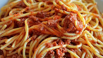 Ile kalorii ma spaghetti bolognese?